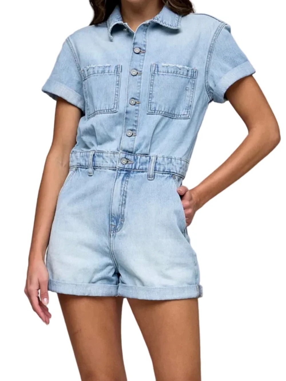 Dylan Denim Short Romper
